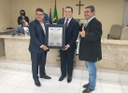 JORNALISTA DIEGO PÉREZ RECEBE TÍTULO DE CIDADÃO